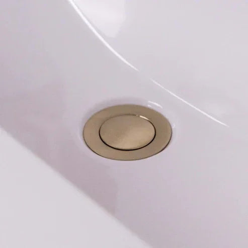 Brushed Brass Slotted Push-Button Basin Waste – 60mm