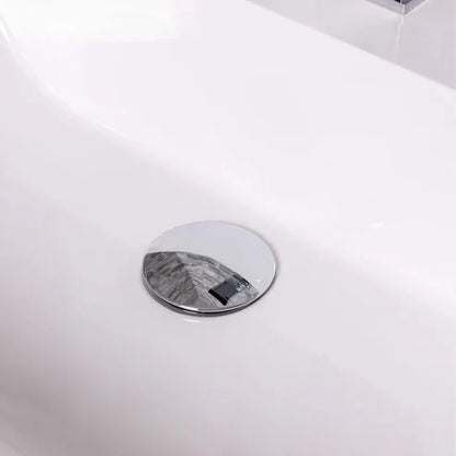 Chrome Mushroom Push-Button Basin Waste – Unslotted (66mm)