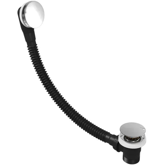 Chrome Easy-Clean Click-Clack Bath Waste with Integrated Overflow