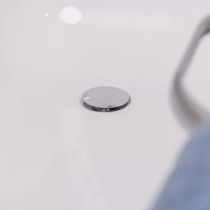 Chrome Easy-Clean Click-Clack Bath Waste with Integrated Overflow
