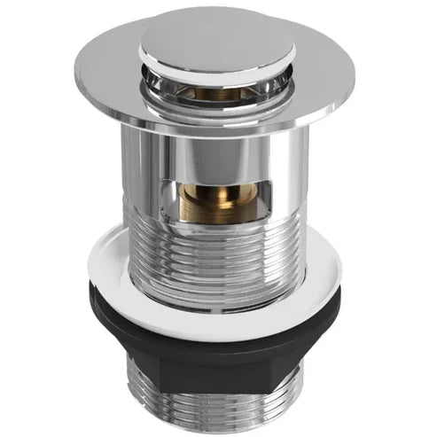 Chrome Slotted Push-Button Basin Waste – 60mm
