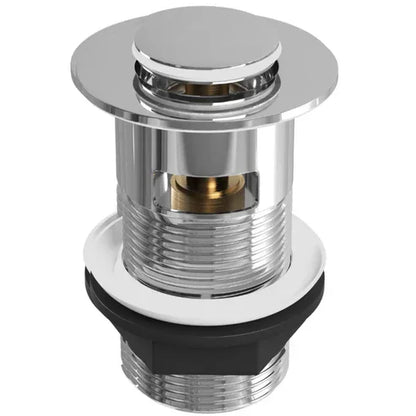 Chrome Slotted Push-Button Basin Waste – 60mm