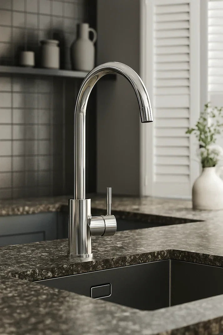Tivoli Stainless Steel Single-Lever Kitchen Mixer – Polished Chrome