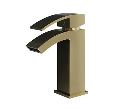 Ellsi Kinlin Waterfall Mono Basin Mixer – Brushed Brass