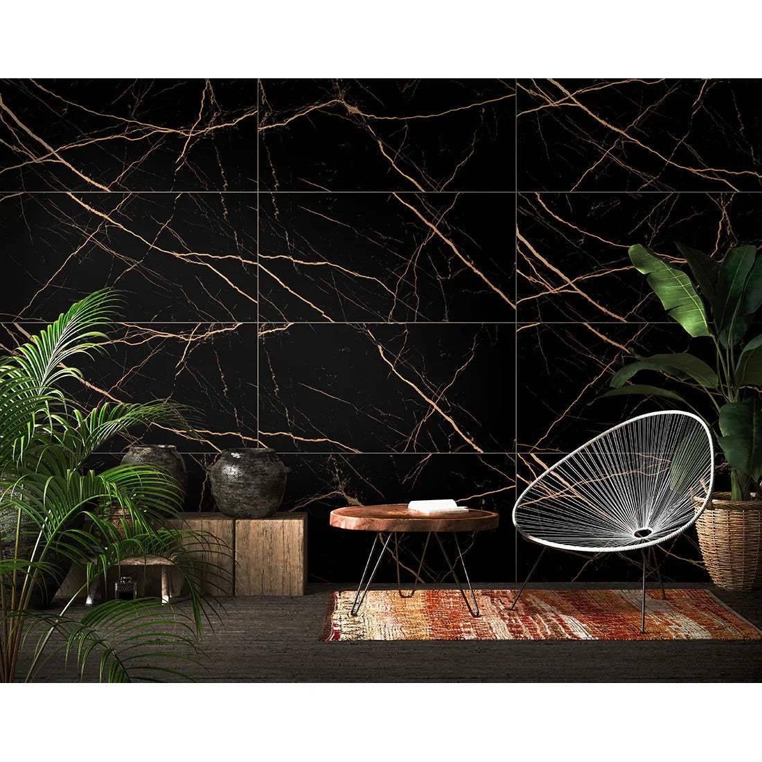 Atlantis Black | 60x120 Midnight Gold R9 Matt