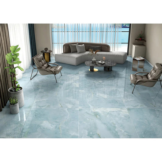 Onyx Soft Aqua | 60x120 Luminous Caribbean Polished