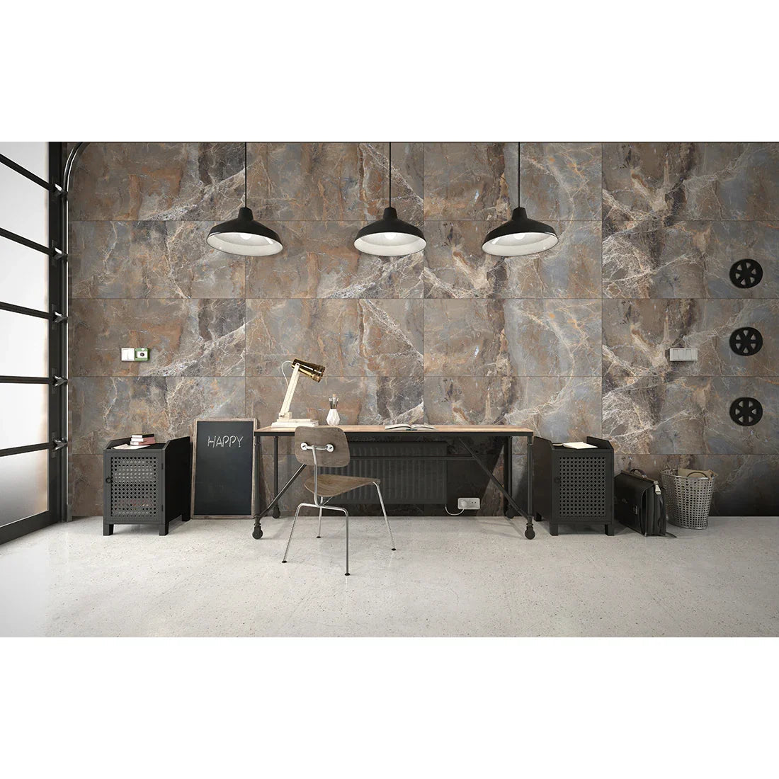 Quantum Brown | 60x120 Artisan Carved Earth Matte
