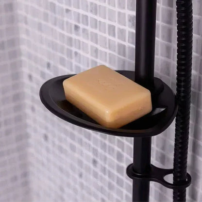 Matt Black Slide Rail Shower Kit – 3-Mode Handset & Adjustable Riser