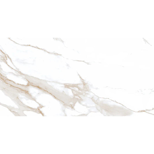 Luxury statuario mercury tile 60x120 with white and gold marble effect, elegant finish