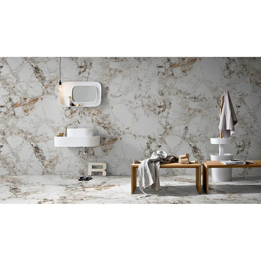 Zebra White Polished Porcelain
